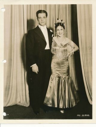Ramon Novarro & Sister Carmen Samaniego Candid Vintage 1930s Mgm Photo