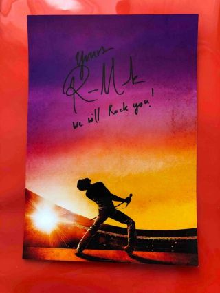 Rami Malek Freddie Mercury Bohemian Rhapsody Autograph Signed Photo 6x8