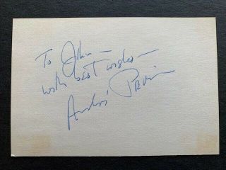 Signed In 1966 - Andre Previn Vintage Autograph - Pianist Composer Arranger
