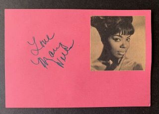 Signed In 1974 - Mary Wells - The Supremes / Diana Ross - Motown - R & B Soul