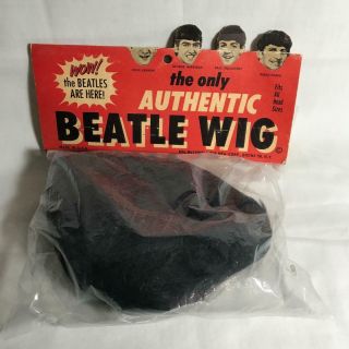 Beatle Wig 1964 Lowell Toy Mfg.  The Beatles Vintage Package