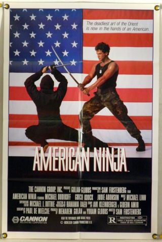 American Ninja Ff Orig 1sh Movie Poster Michael Dudikoff Steve James (1986)