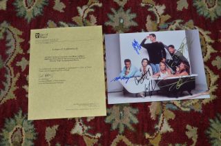 Friends Tv Show Cast,  By 6 Signed Autographed Photo,  With