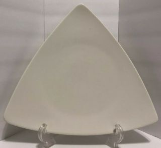 10 Vintage Buffalo China Triangular Plates Restaurant Ware,  Ivory