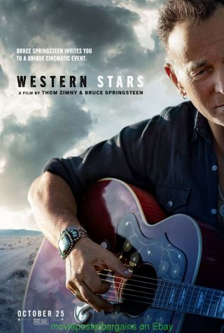 Bruce Springsteen Rare Movie Poster Western Stars 27x40 Double Sided