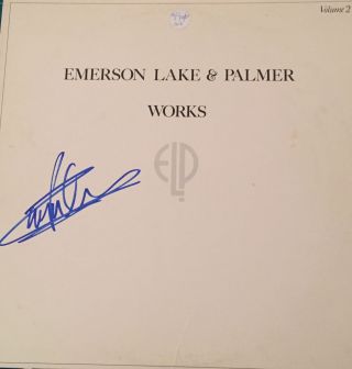 Carl Palmer Asia Emerson Lake & Palmer Signed Autographed Vinyl Record -