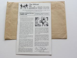 The Beatles 1965 Summer Newsletter No 5 12 Page Booklet & Mailer