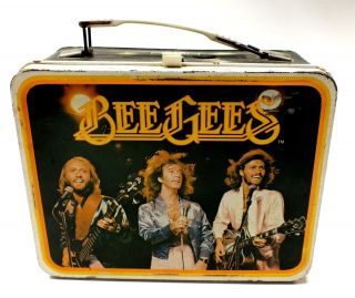 King - Seeley Thermos Brand Bee Gees (robin Gibb) Metal Lunch Box Circa 1978 - B98