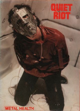 Quiet Riot 1983 Metal Health Tour Concert Poster Program Book Booklet / Vg 2 Ex