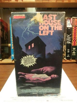 Last House On The Left Vhs 1972 Vestron Release 1985 Sean S.  Cunningham
