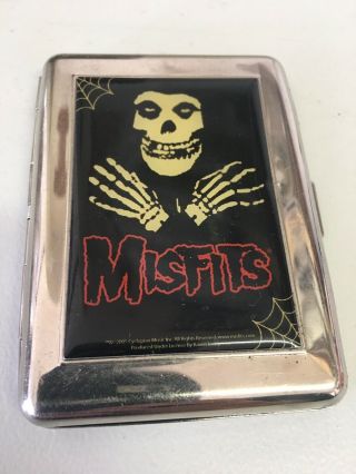 Vintage The Misfits Punk Rock Metal Cigarette Case