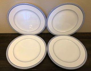 Ralph Lauren Set Of 4 Macao Dinner Plates Blue & White
