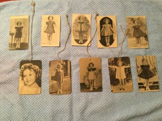 Vintage 1930’s Shirley Temple Clothes Tags/ Cards