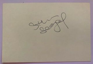 Signed In 1991 - Steven Seagal Vintage Autograph - Under Siege - Above The Law