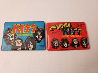 2 Total Kiss Series 1 & 2 Packs 1978 Donruss Aucoin Mgt.