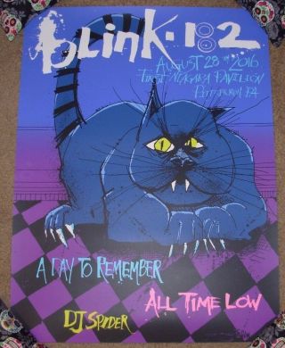 Blink 182 Concert Gig Poster Print Pittsburgh 8 - 28 - 16 2016 Joey Feldman