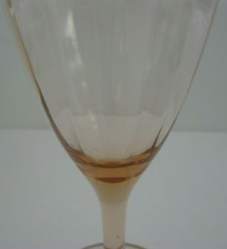 Vintage Tiffin Pink Gold Rimmed Rambler Rose Stemware Wine Glasses - 5 4