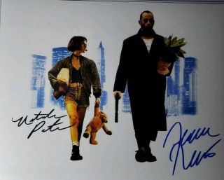 Jean Reno & Natalie Portman 2x Signed 8x10 Photo W/holo The Professional