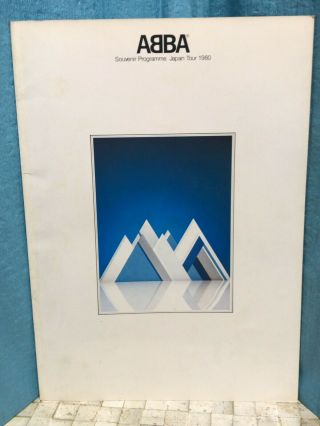 Abba Japan Tour 1980 Concert Souvenir Program Book Frida Agnetha Bjorn Benny
