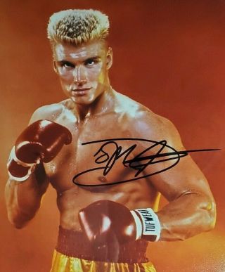 Dolph Lundgren Hand Signed 8x10 Photo W/holo