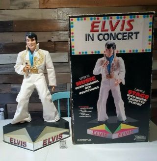 Elvis In Concert 20 In Statue / Figure On Stage Recordings Box