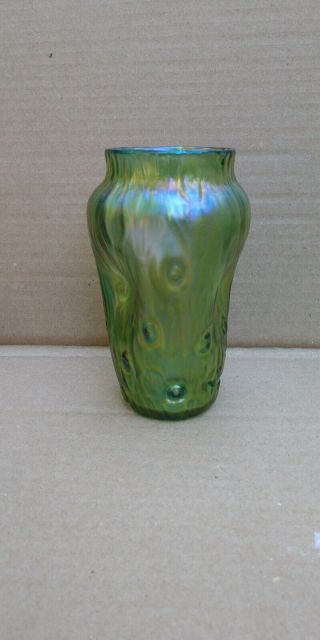 Antique Signed 1903 Loetz Rusticana Art Glass Vase