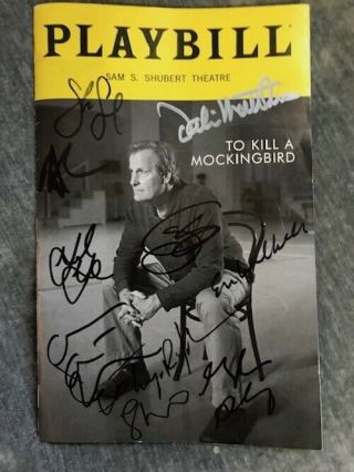 To Kill A Mockingbird Cast Autographed Playbill 11/28/18 Nyc Show