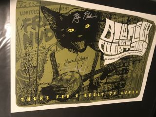 Signed Bela Fleck And The Flecktones Poster Scojo Autographed By Entire Band