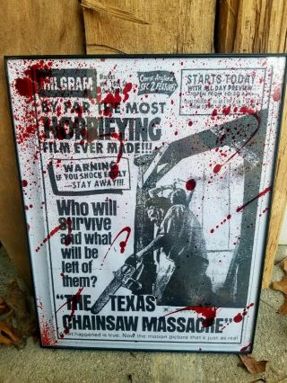 The Texas Chainsaw Massacre 8x10 Bloody Print Horror Art