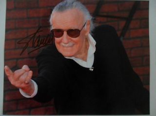 Stan Lee " Father Of Modern Comics " 8x10 Signed Photo Auto