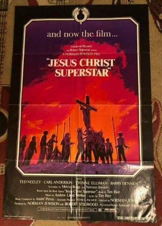 Jesus Christ Superstar 1 Sheet Movie Poster 1973 Yvonne Elliman Norman Jewison