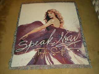 Taylor Swift Speak Now Sparkly Limited Edition Throw Blanket (exc Cond)