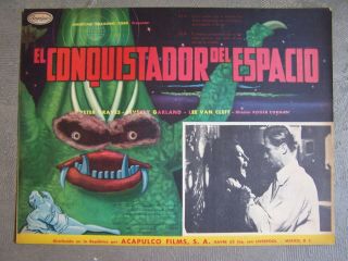 It Conquered The World Mexican Lobby Card Roger Corman Beverly Garland