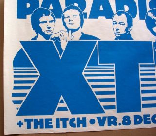 XTC CONCERT POSTER 1978 PARADISO AMSTERDAM Andy Partridge white music 2