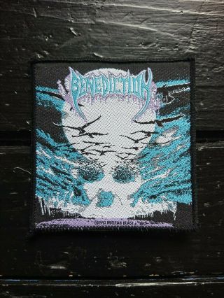 Benediction Dark Is The Season Official Vintage Woven Patch Cancer Bolt Thrower