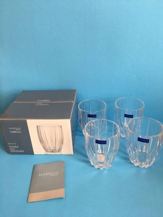 Marquis By Waterford Omega Dor Set Of 4 Double Old Fashion Made In Germany