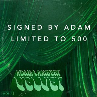 Queen Adam Lambert Signed Autographed Velvet Side A Cd Freddie Mercury