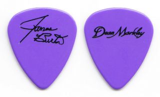 Vintage James Burton Signature Purple Guitar Pick - 1990s Tours Elvis Presley