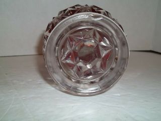 Antique EAPG Bryce Bros Red Hexagon Block Ruby Stained Glass 1880s Celery Vase 6