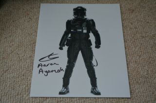 Aaron Ayamah Signed Autograph In Person 8x10 Star Wars Force Awakens Tie Fighter