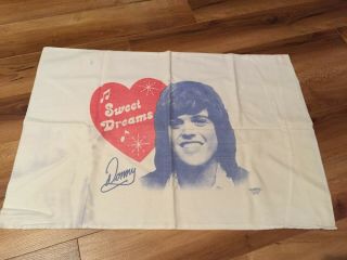 Rare 1973 Donny Osmond The Osmonds Fan Club Sweet Dreams Pillowcase