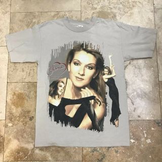 Vintage Celine Dion Let’s Talk About Love World Tour T - Shirt 1998 Size Medium