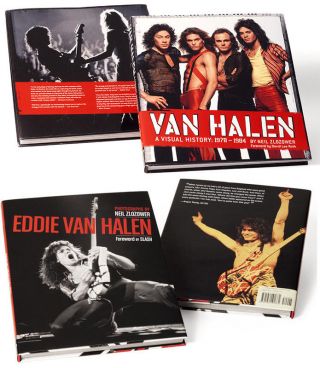 Van Halen Coffee Table Book Set -,  Neil Zlozower,  Visual History,