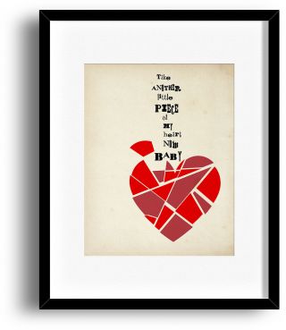 Little Piece Of My Heart By Janis Joplin - Song Lyric Classic Rock Music Art