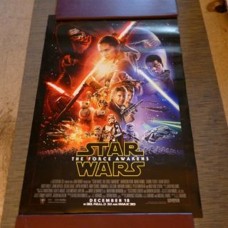 Star Wars The Force Awakens Movie Poster 27x40 Double Sided 2016