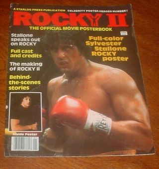 Rocky Ll Sylvester Stallone 1979 First Issue Official Movie Poster Book