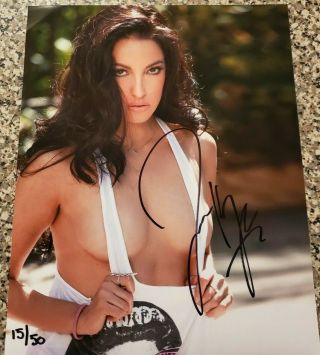 Sexy Porn Star Jenna Haze Side Boob Authentic Signed Autographed 8x10 Photo