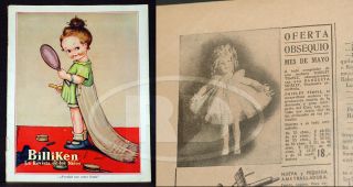 5 - 36 Billiken Mag Buenos Aires Sm Shirley Temple Doll Photo & Marilu Doll Fp Ad
