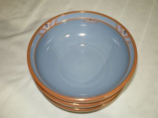 18 Pc Blue Adobe Stoneware Noritake Brown Blue Aztec Dinner Salad Plate Bowl Mug 5