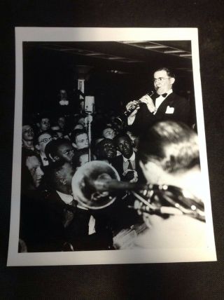 Rare Vintage Jazz Photo Benny Goodman From Estate Of Harry Amdur Modernage Ny